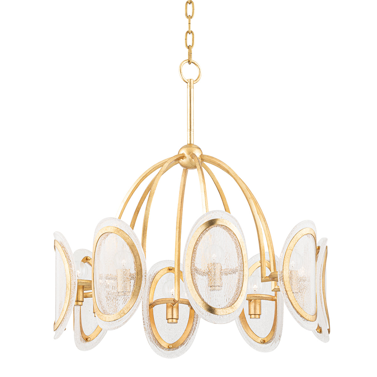 Danes 26" 8 Lights Chandelier Gold Finish