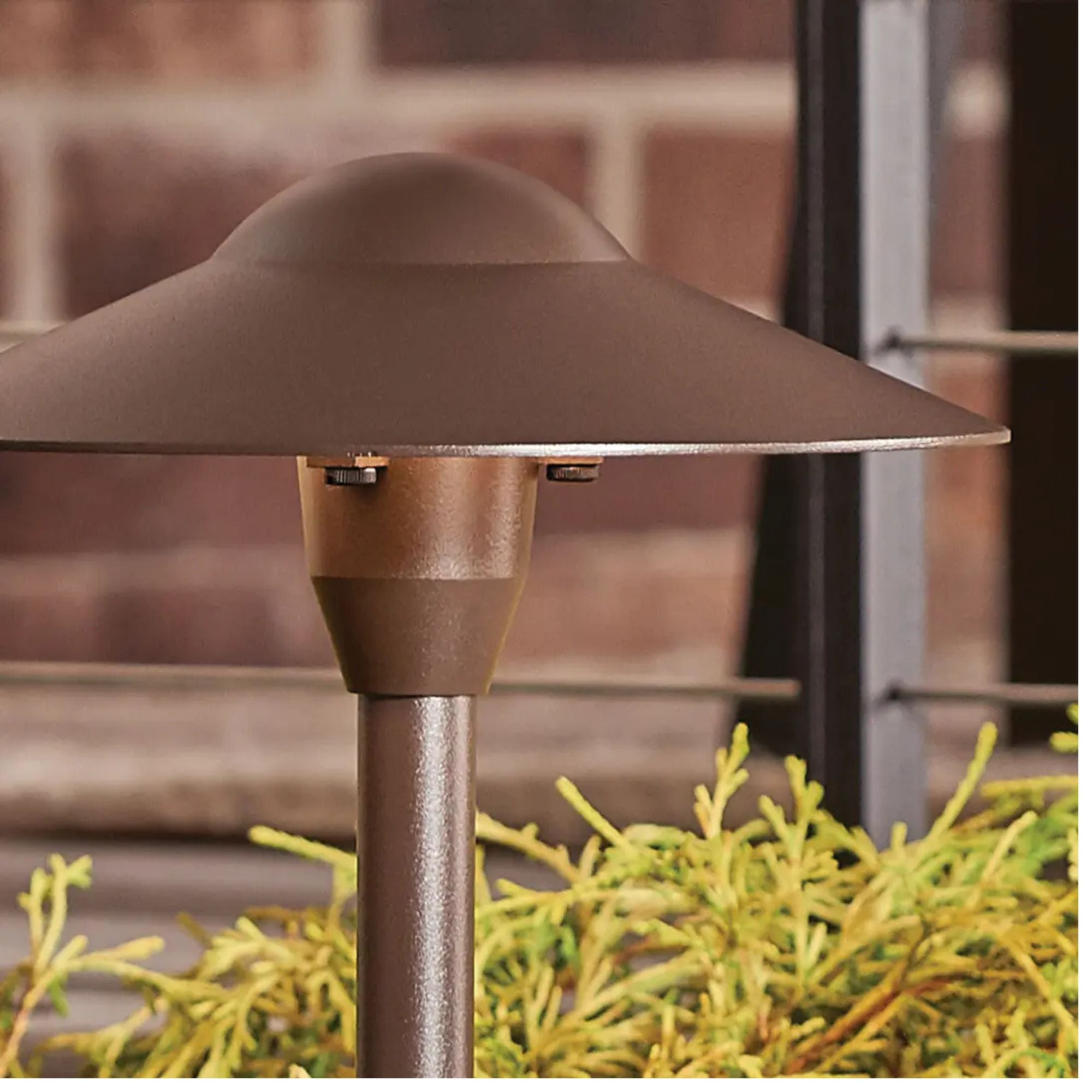 LED Retrofit 8" Dome Path Light, Textured Architectural Bronze