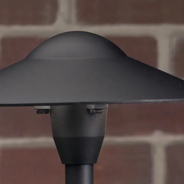 8" Dome Path Light, Textured Black - Bees Lighting