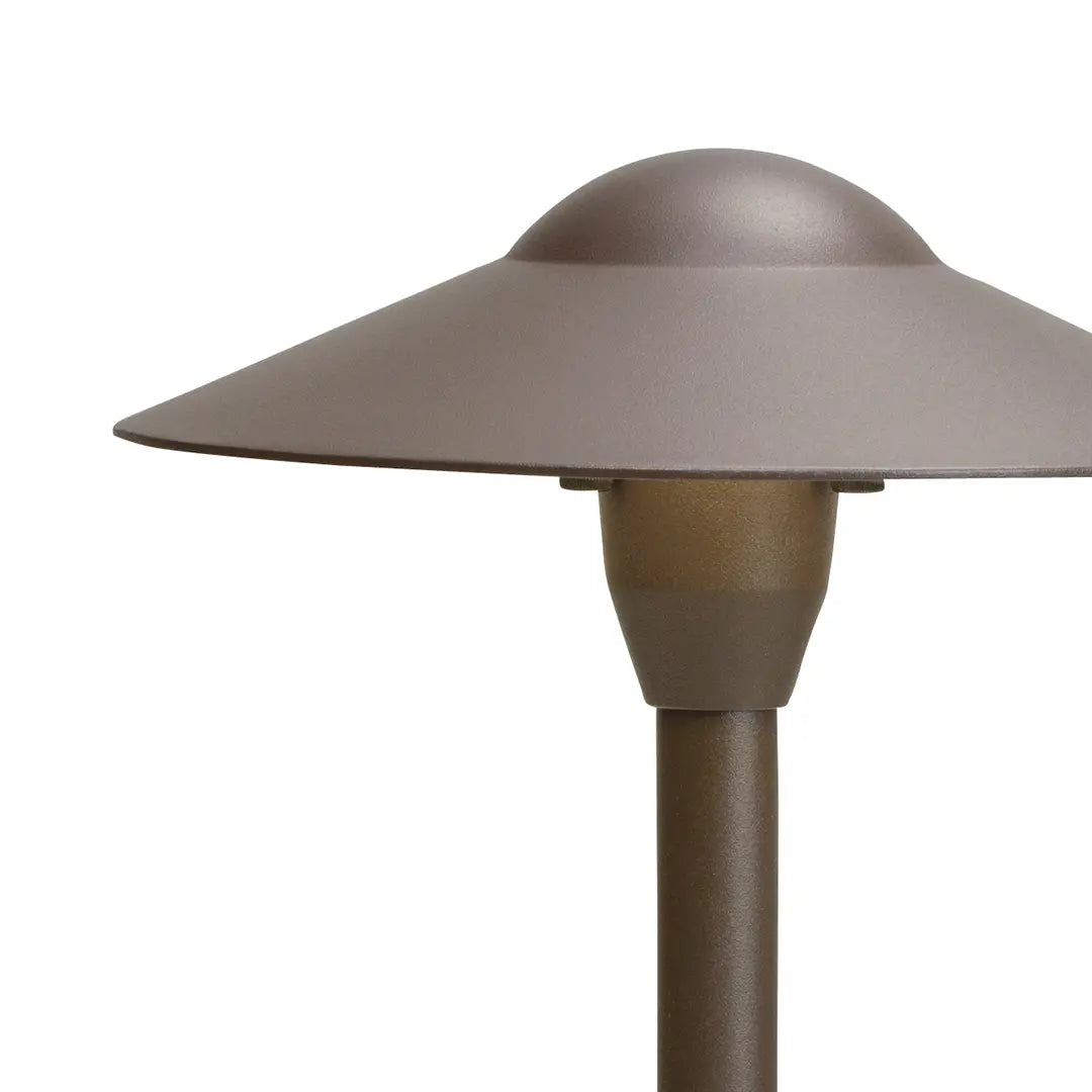 8" Dome Path Light, Textured Architectural Bronze - Bees Lighting