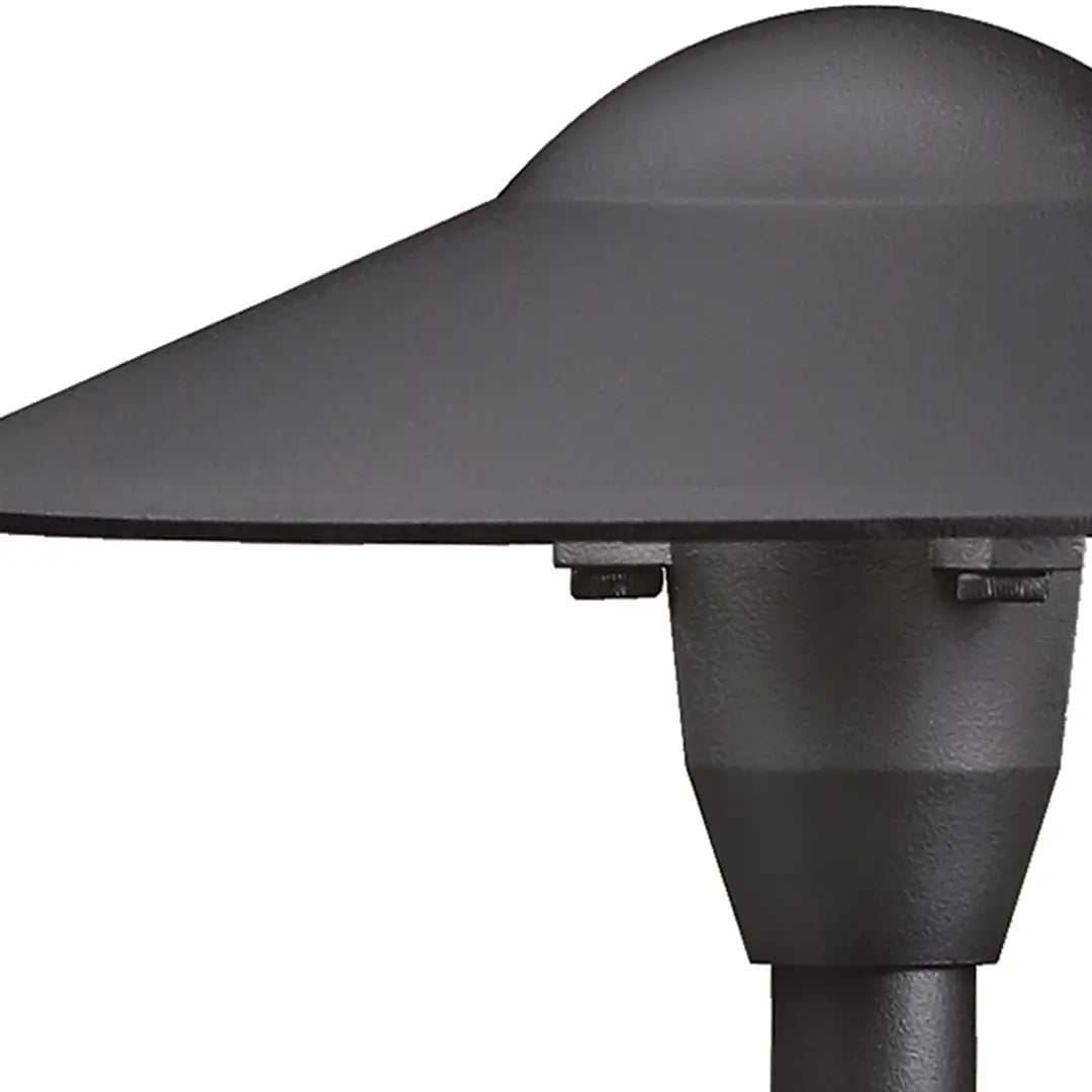 8" Dome Path Light, Textured Black - Bees Lighting