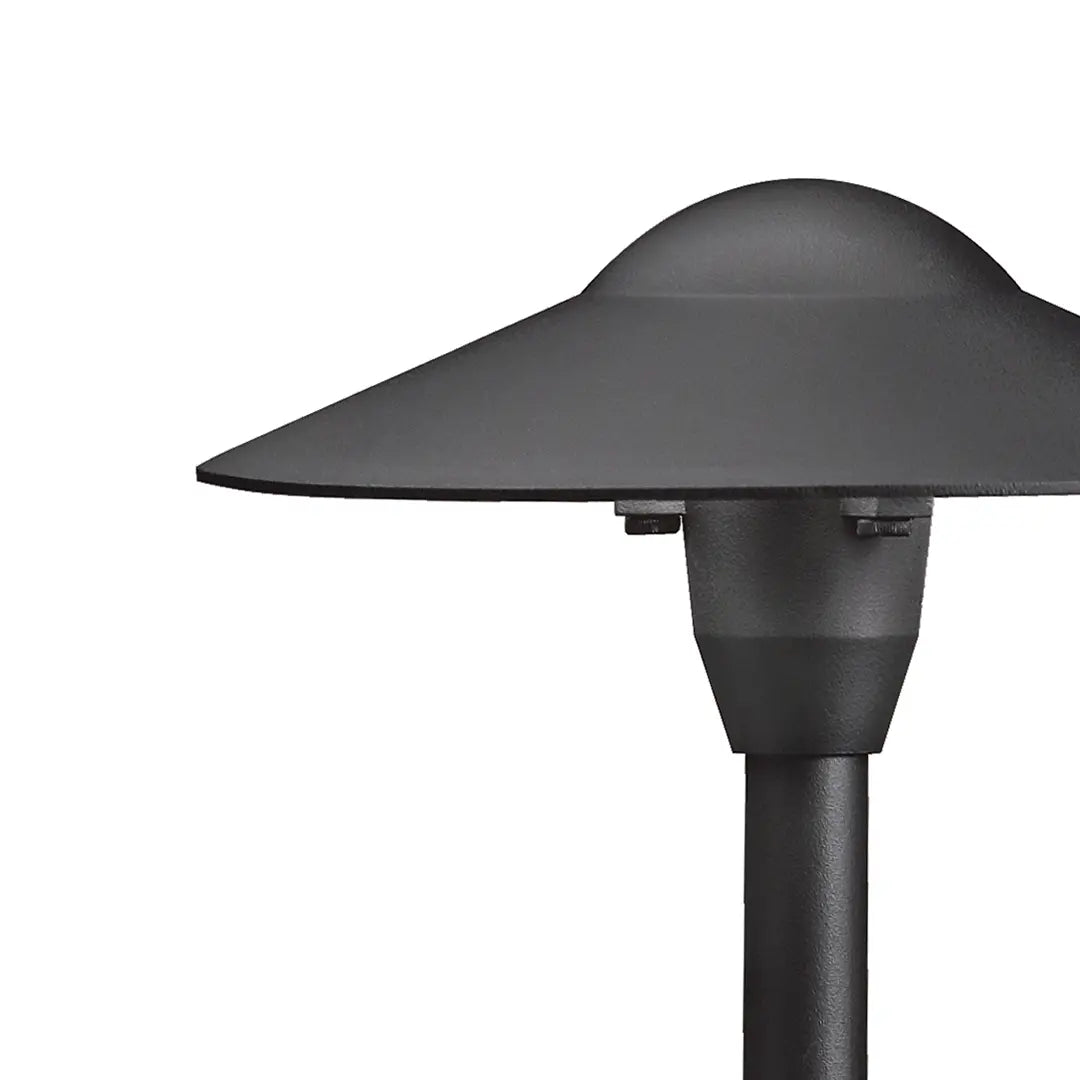 8" Dome Path Light, Textured Black - Bees Lighting
