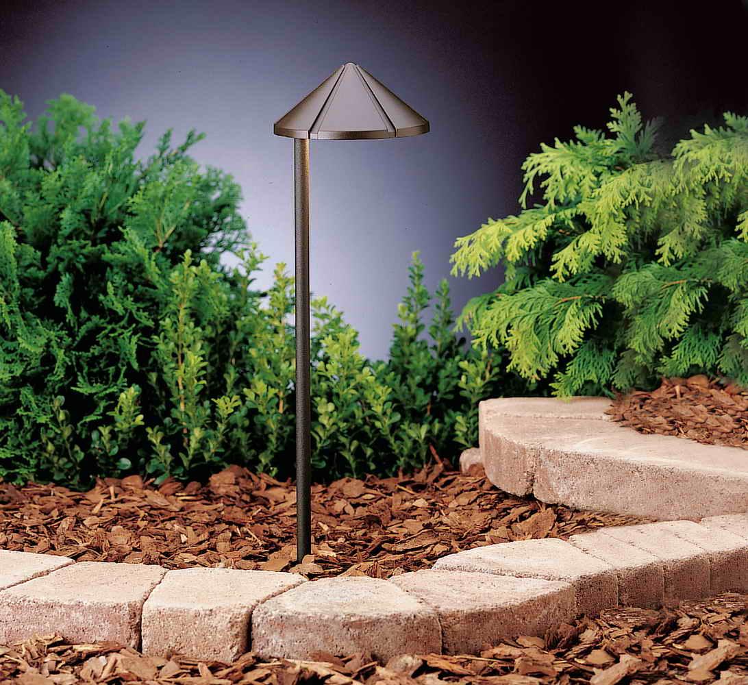 Side Mount Path Light, Textured Architectural Bronze - Bees Lighting