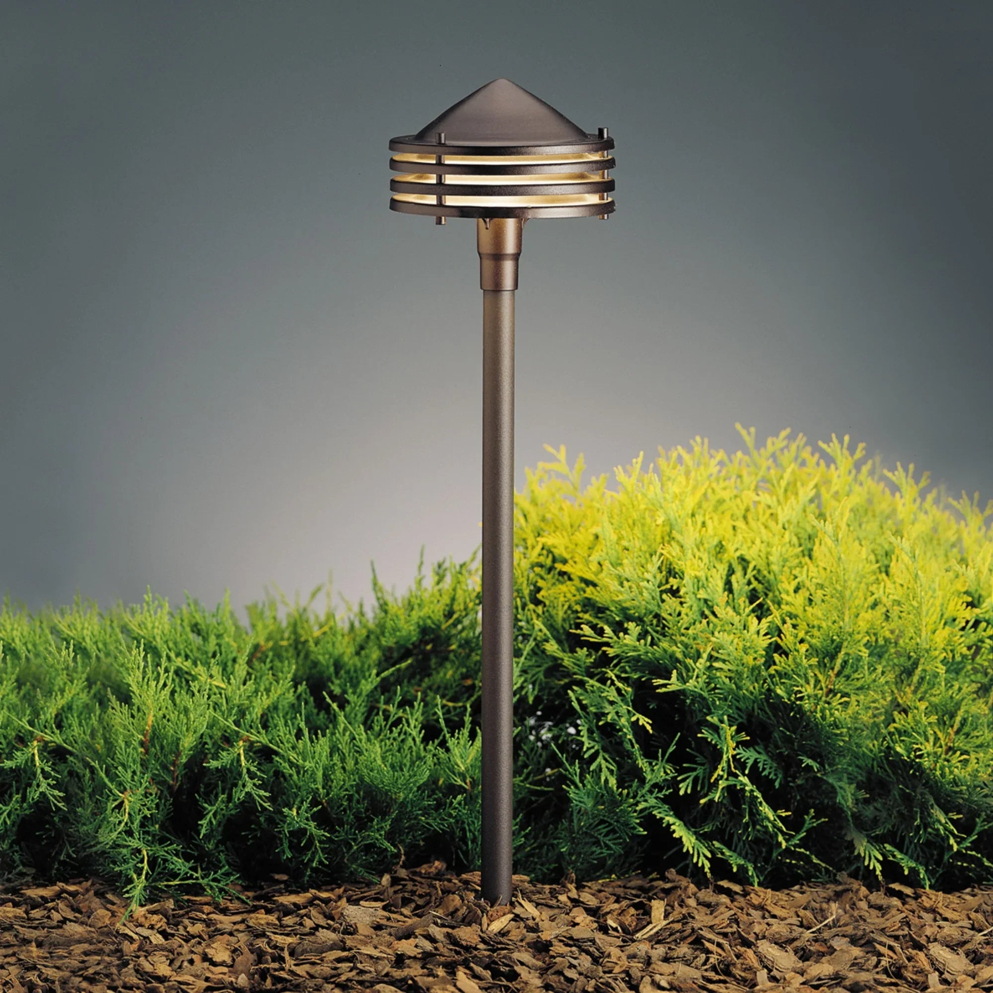 Kichler Galaxy 23 in. Path Light in Textured Architectural Bronze