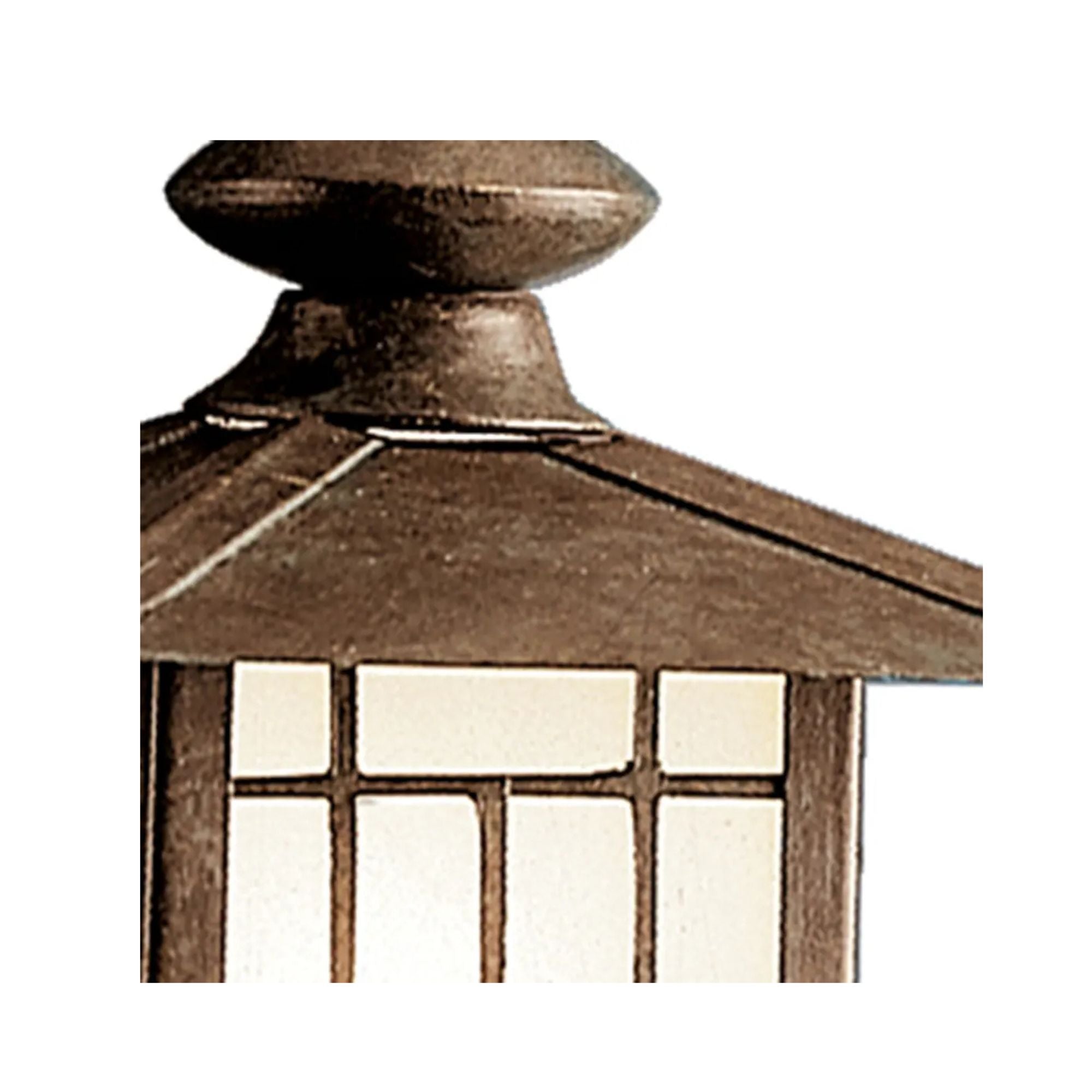 Mission Lantern Path Light, Brass, Patina Bronze