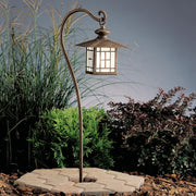Mission Lantern Path Light, Brass, Patina Bronze