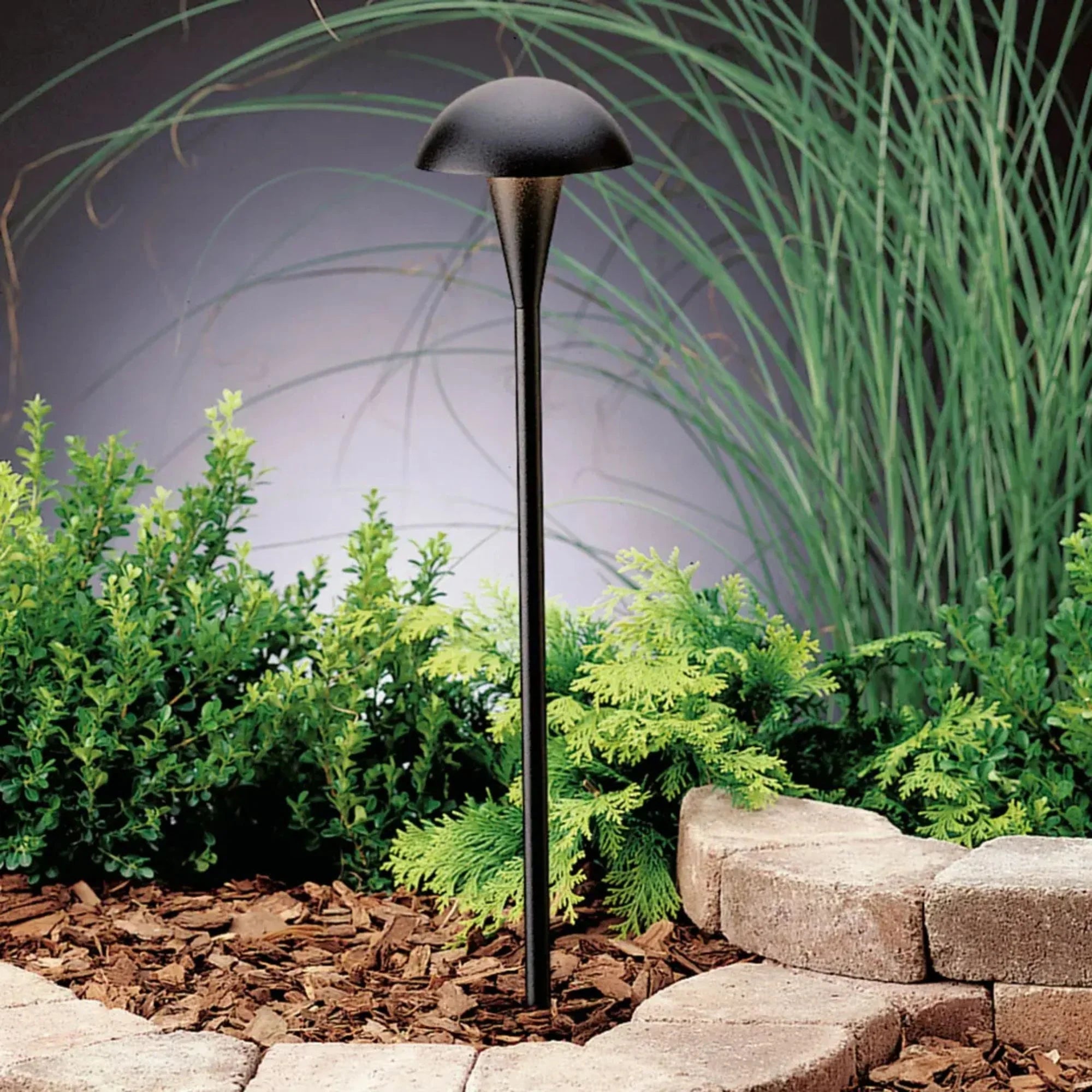 Kichler Eclipse 18.5" Dome Cap Path Light in Textured Architectural Bronze