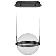 Arvada LED Pendant Light, Matte Black Finish, Acrylic Lens - Bees Lighting