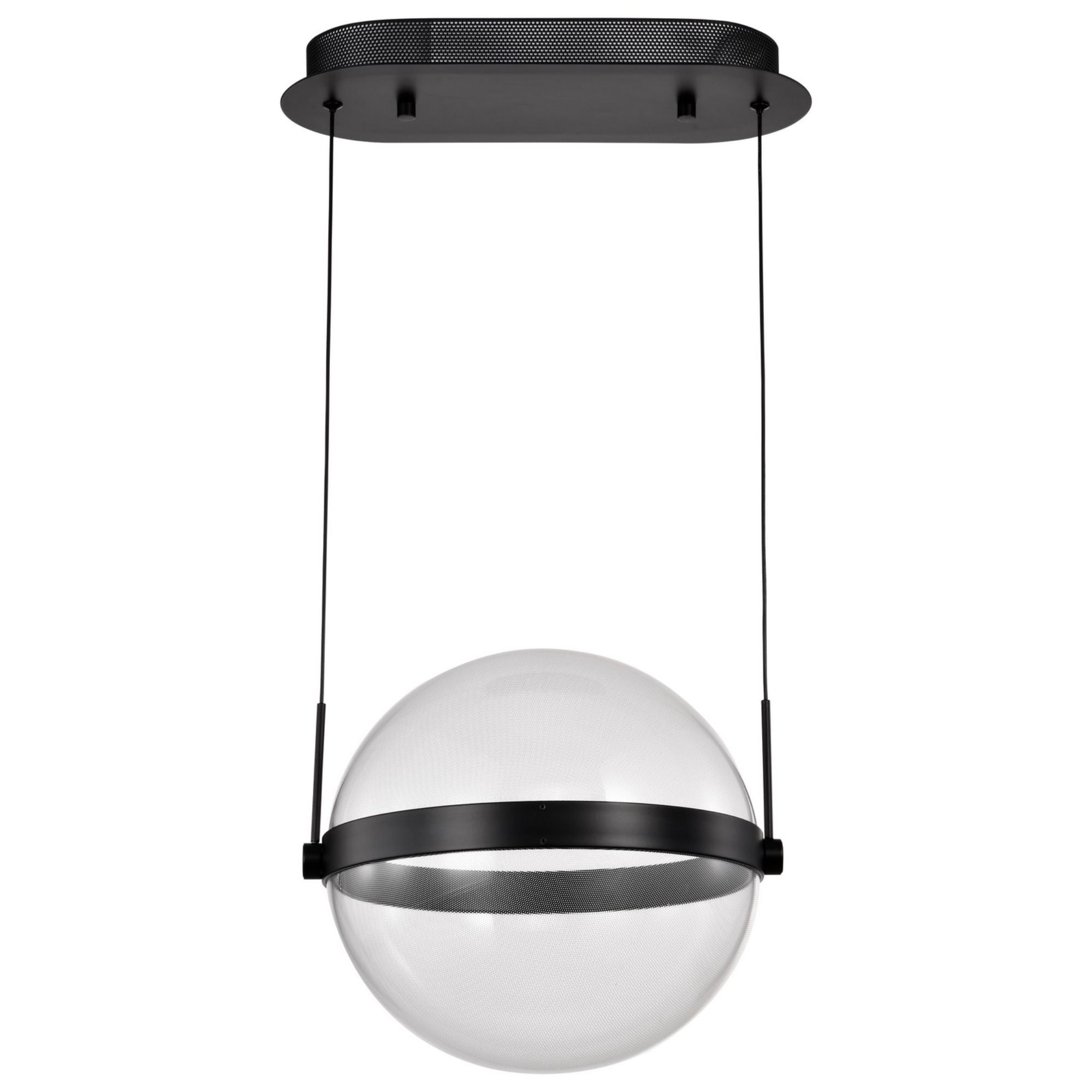 Arvada LED Pendant Light, Matte Black Finish, Acrylic Lens - Bees Lighting