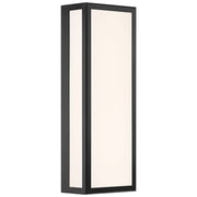 GEO Dual Voltage 18" LED Outdoor Wall Sconce, Black Finish - Bees Lighting