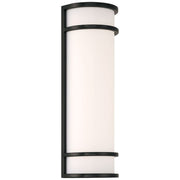 Cove Dual Voltage 18" LED Outdoor Wall Sconce, Black Finish - Bees Lighting