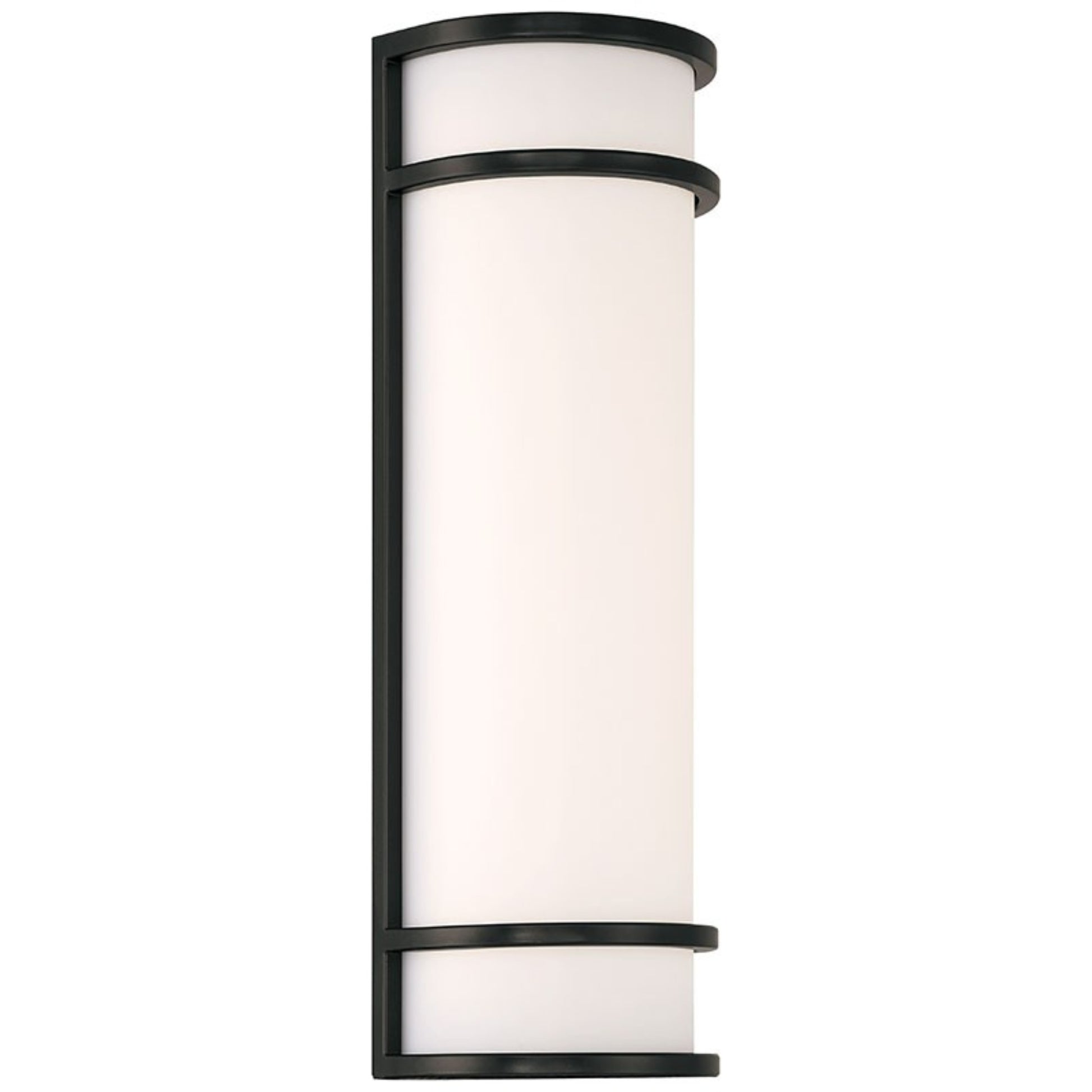 Cove Dual Voltage 18" LED Outdoor Wall Sconce, Black Finish - Bees Lighting