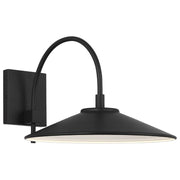 Camas 13" LED Outdoor Wall Sconce, Black Finish - Bees Lighting