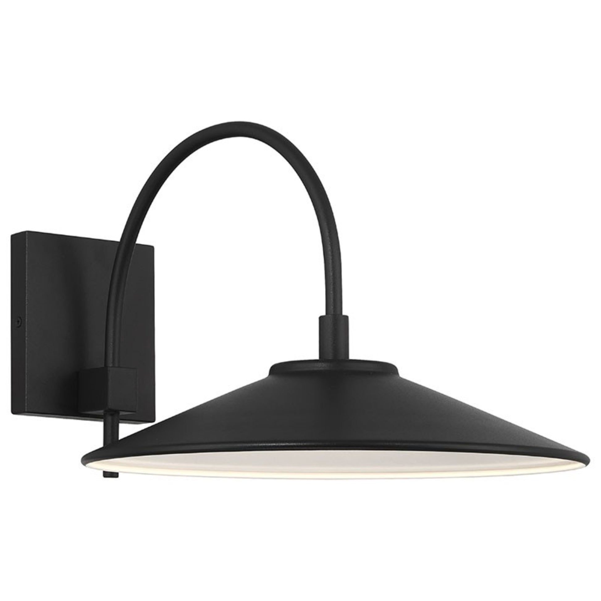 Camas 13" LED Outdoor Wall Sconce, Black Finish - Bees Lighting