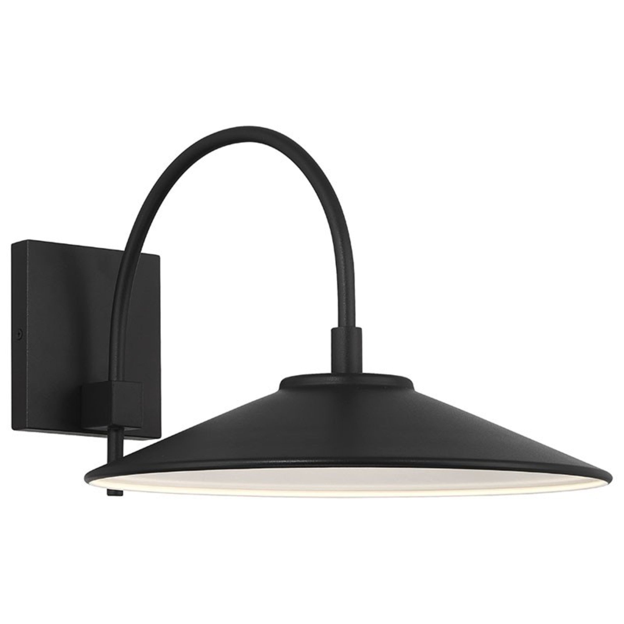 Camas 13" LED Outdoor Wall Sconce, Black Finish - Bees Lighting