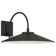 Camas 17" LED Outdoor Wall Sconce, Black Finish - Bees Lighting