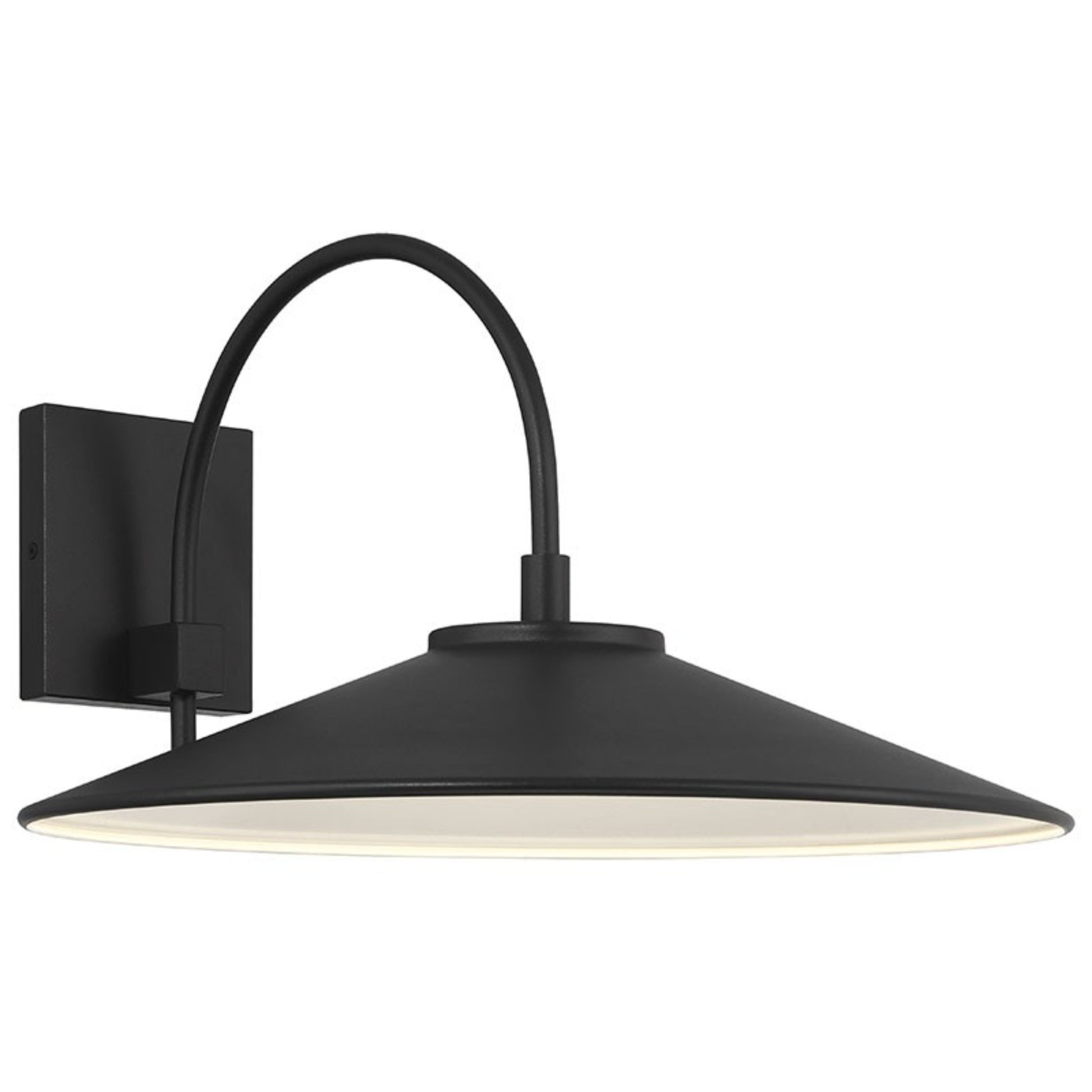 Camas 17" LED Outdoor Wall Sconce, Black Finish - Bees Lighting