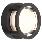 Spoke 5" LED Outdoor Wall Sconce, Black Finish - Bees Lighting
