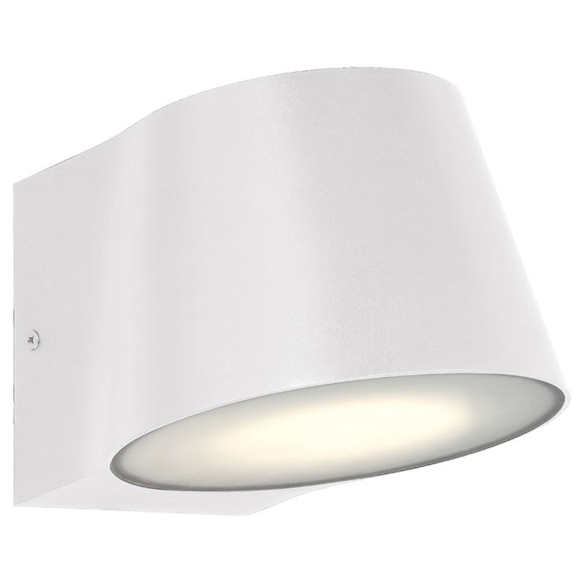Ry 7" LED Outdoor Wall Sconce, White Finish - Bees Lighting