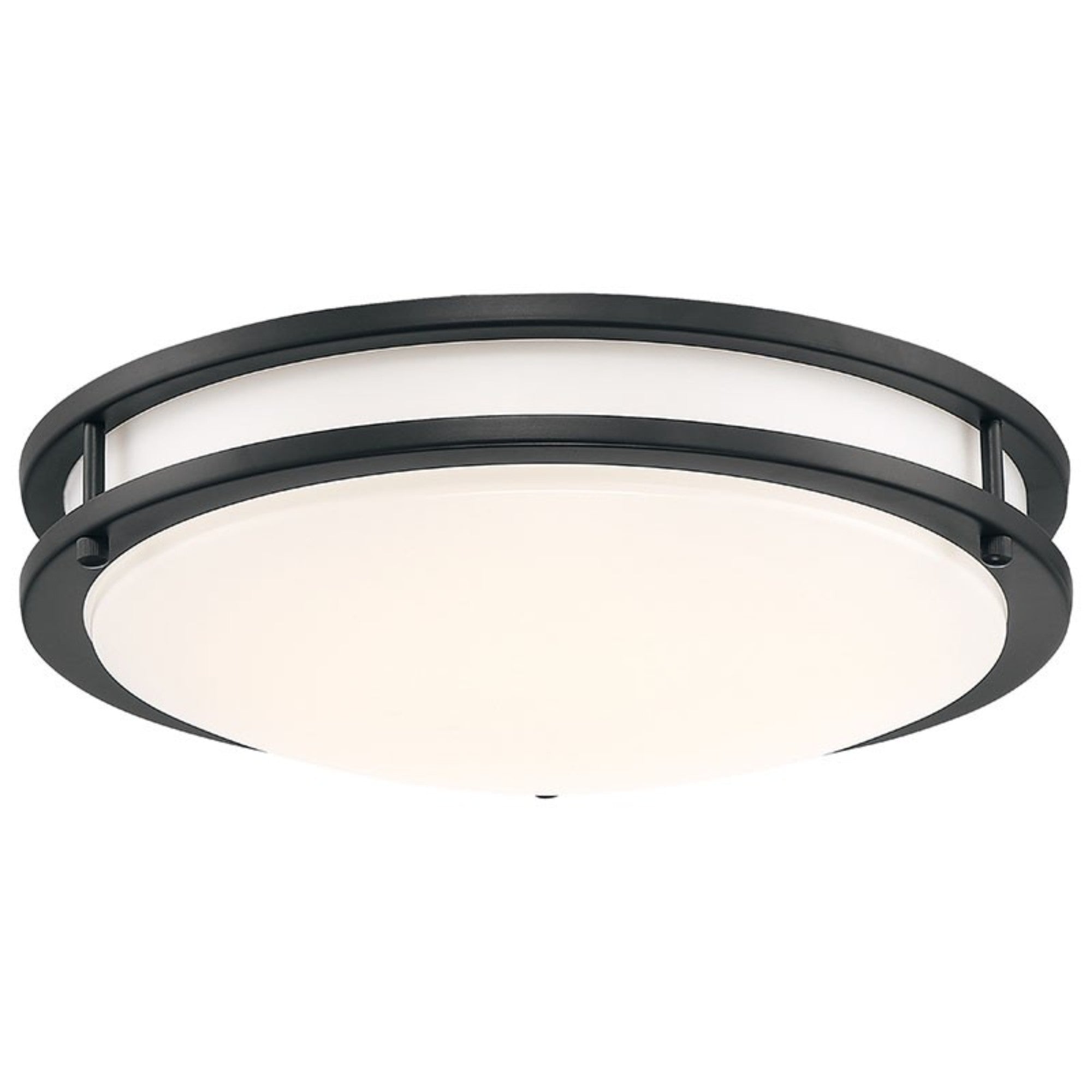 Solero III 12" LED Flush Mount, Matte Black Finish - Bees Lighting