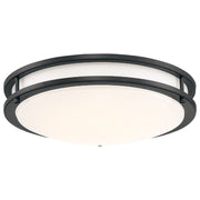 Solero III 14" LED Flush Mount, Matte Black Finish