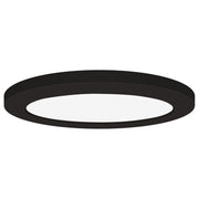 Slim 5" LED Flush Mount, Black Finish