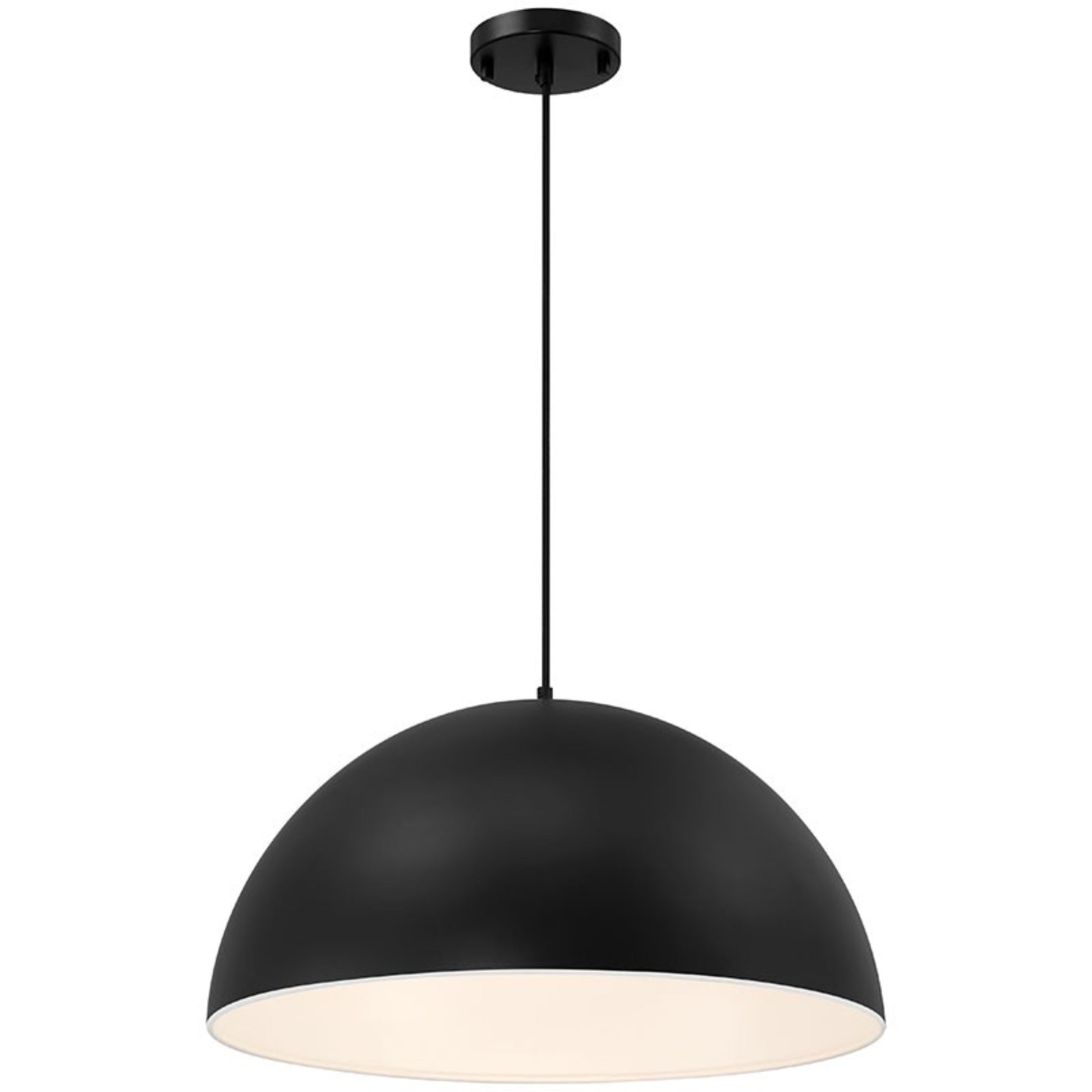 Huck 20" Pendant, Matte Black Finish - Bees Lighting