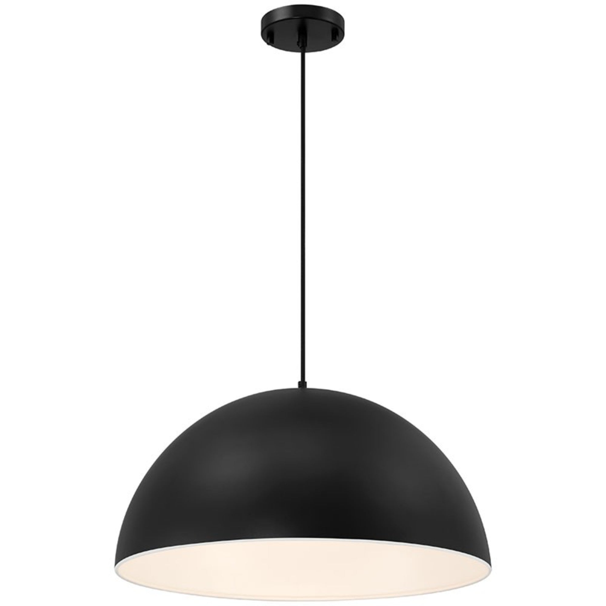 Huck 20" Pendant, Matte Black Finish - Bees Lighting