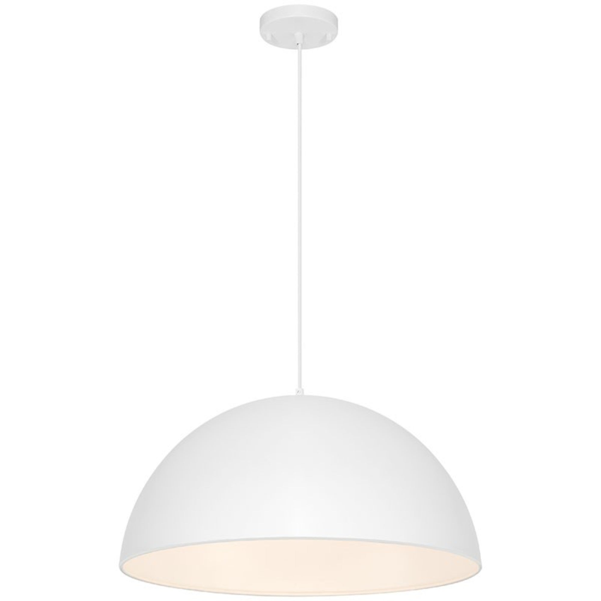 Huck 20" Pendant, Matte White Finish - Bees Lighting