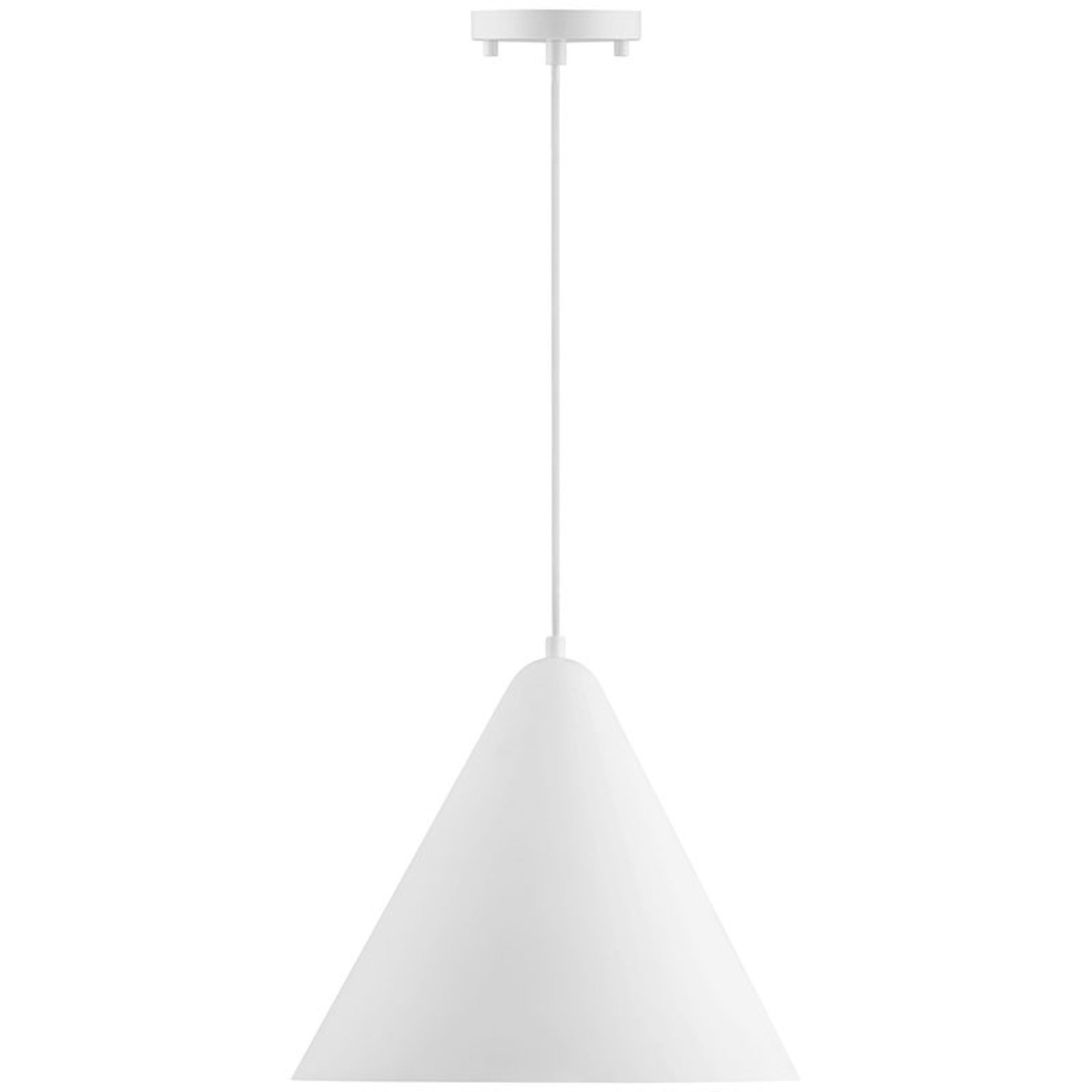 Ford 14" LED Pendant, Matte White Finish - Bees Lighting