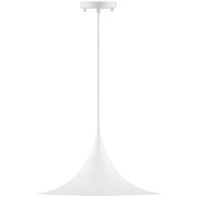 Costa 16" LED Pendant, Matte White Finish - Bees Lighting