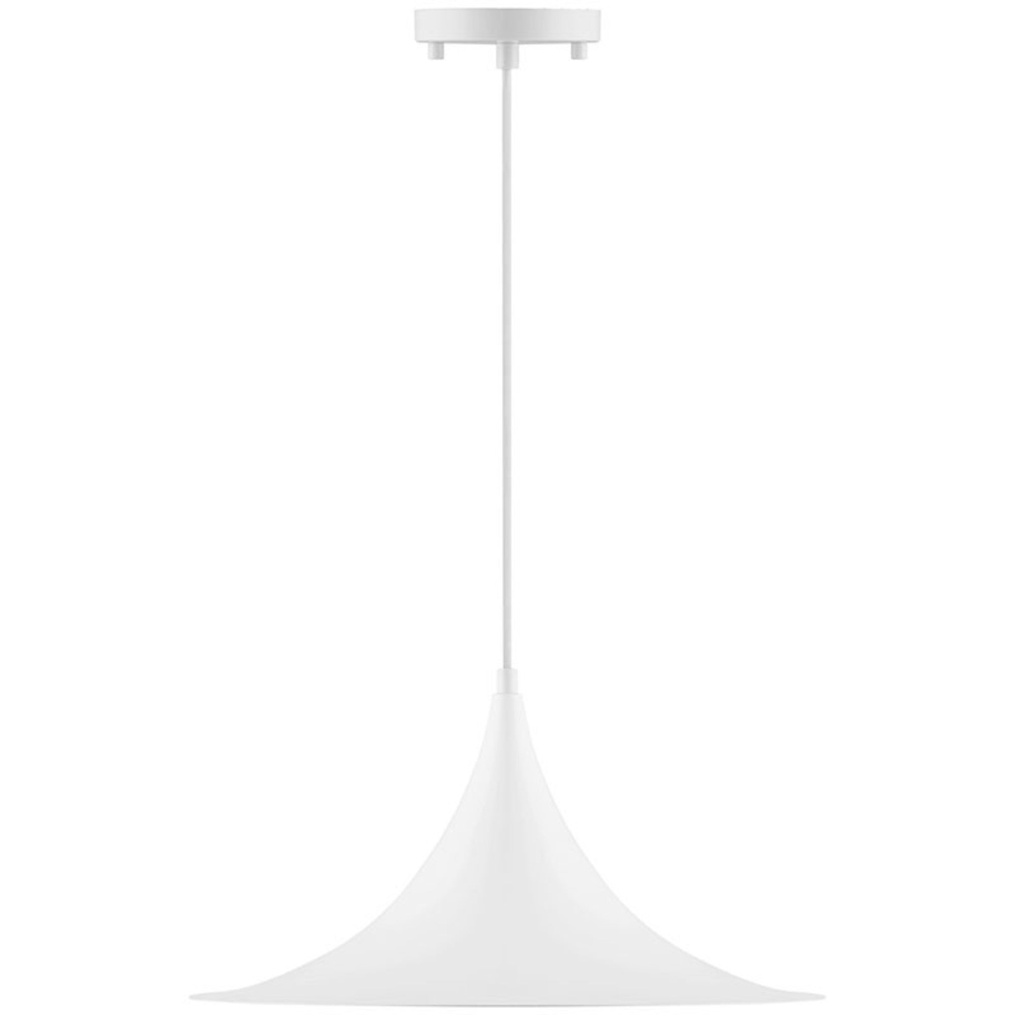 Costa 16" LED Pendant, Matte White Finish