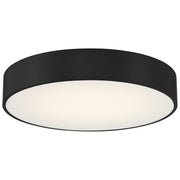 Como 14" LED Flush Mount, Black Finish