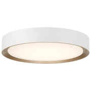 Malaga Color Selectable 16" LED Flush Mount, Matte White Finish