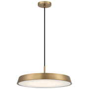 Tallinn 18" LED Pendant, Brushed Gold Finish - Bees Lighting
