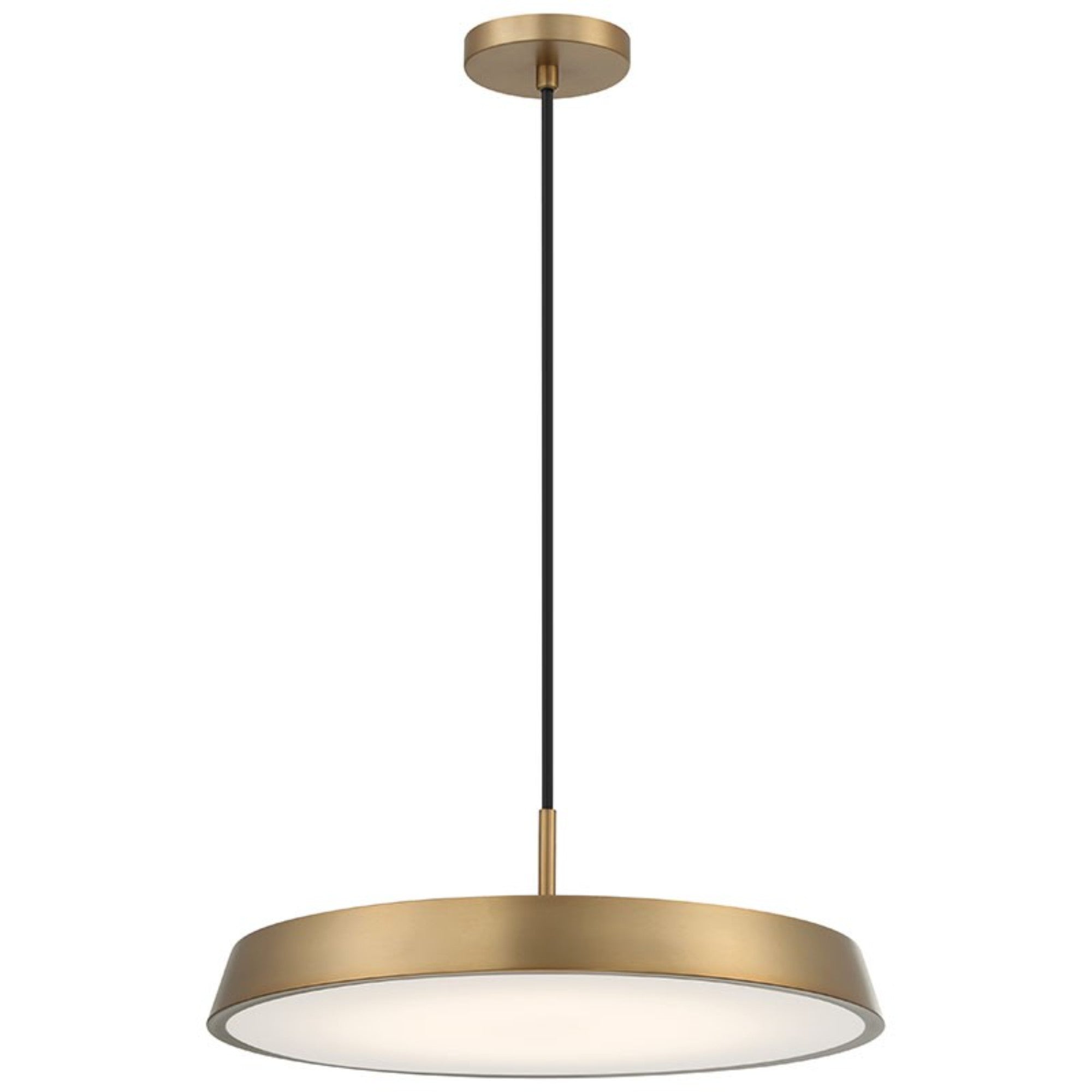 Tallinn 18" LED Pendant, Brushed Gold Finish