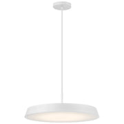 Tallinn 18" LED Pendant, Matte White Finish - Bees Lighting