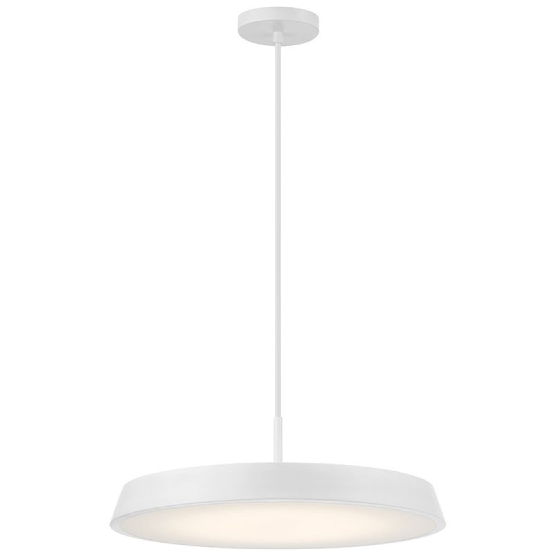 Tallinn 18" LED Pendant, Matte White Finish - Bees Lighting