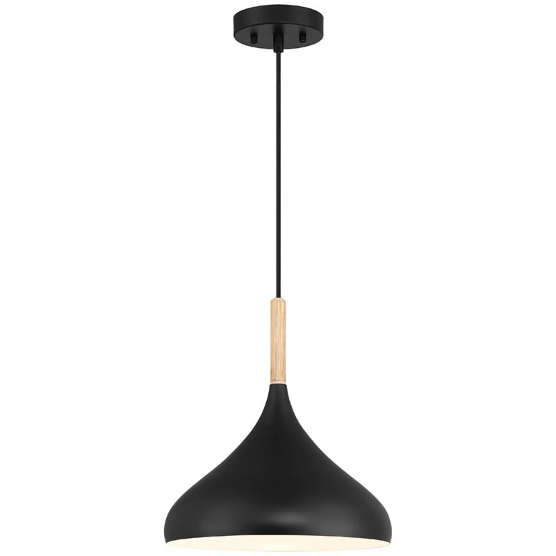 Olivia 14" Pendant, Black Finish - Bees Lighting
