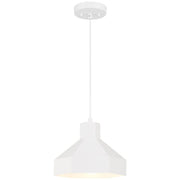 Poly 11" Pendant, Matte White Finish - Bees Lighting