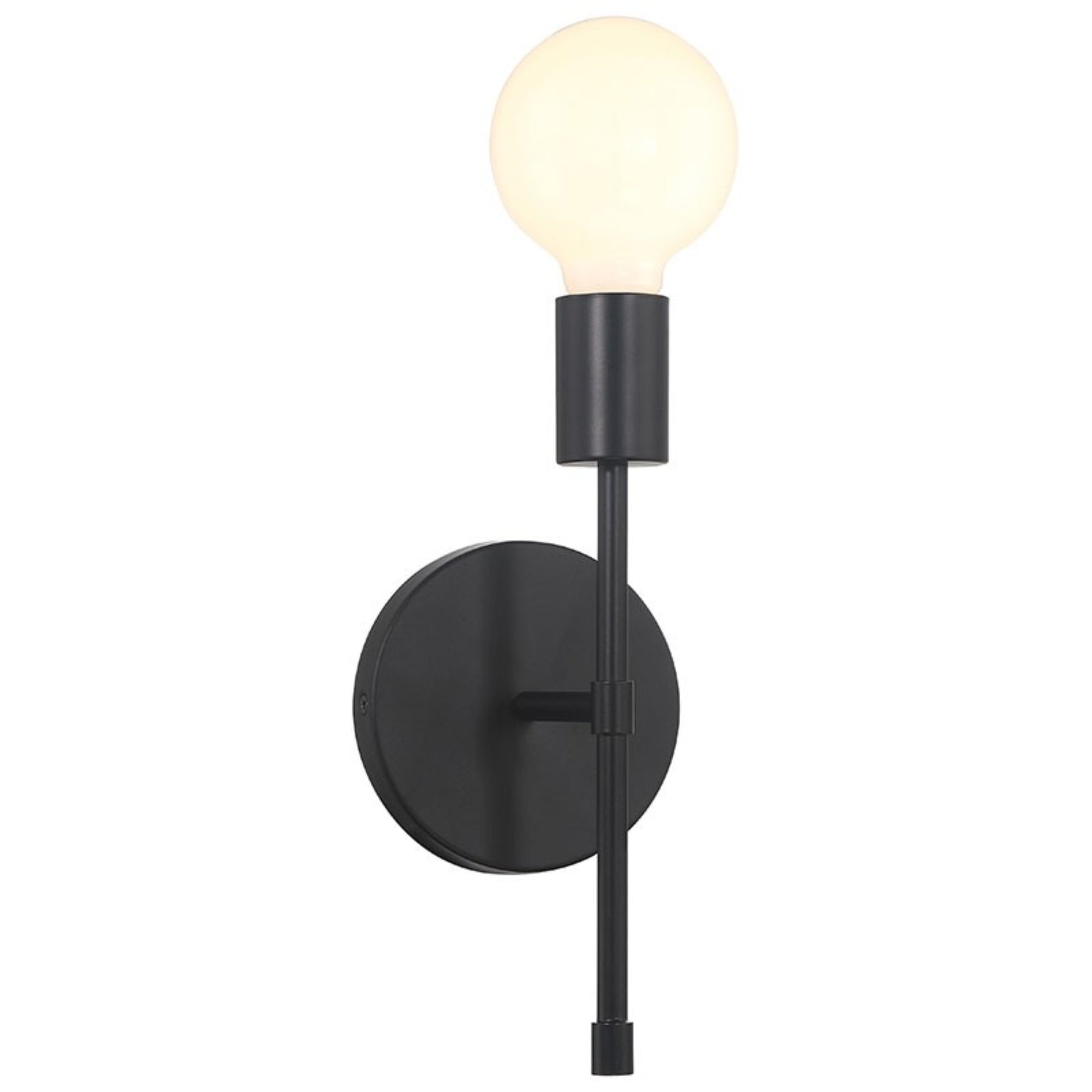 Iconic II G 12" LED Wall Sconce, Matte Black Finish - Bees Lighting