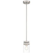 Shelby 8" Pendant, Brushed Steel Finish - Bees Lighting
