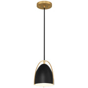 Axel 8" Pendant, Matte Black Finish - Bees Lighting