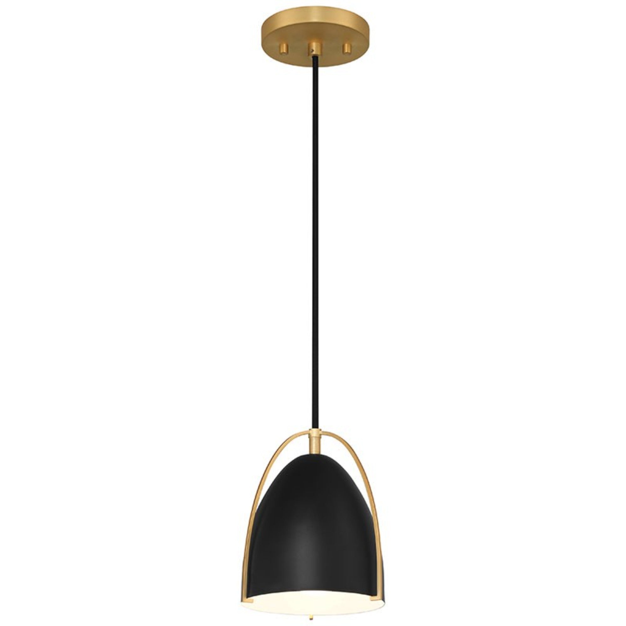Axel 8" Pendant, Matte Black Finish - Bees Lighting