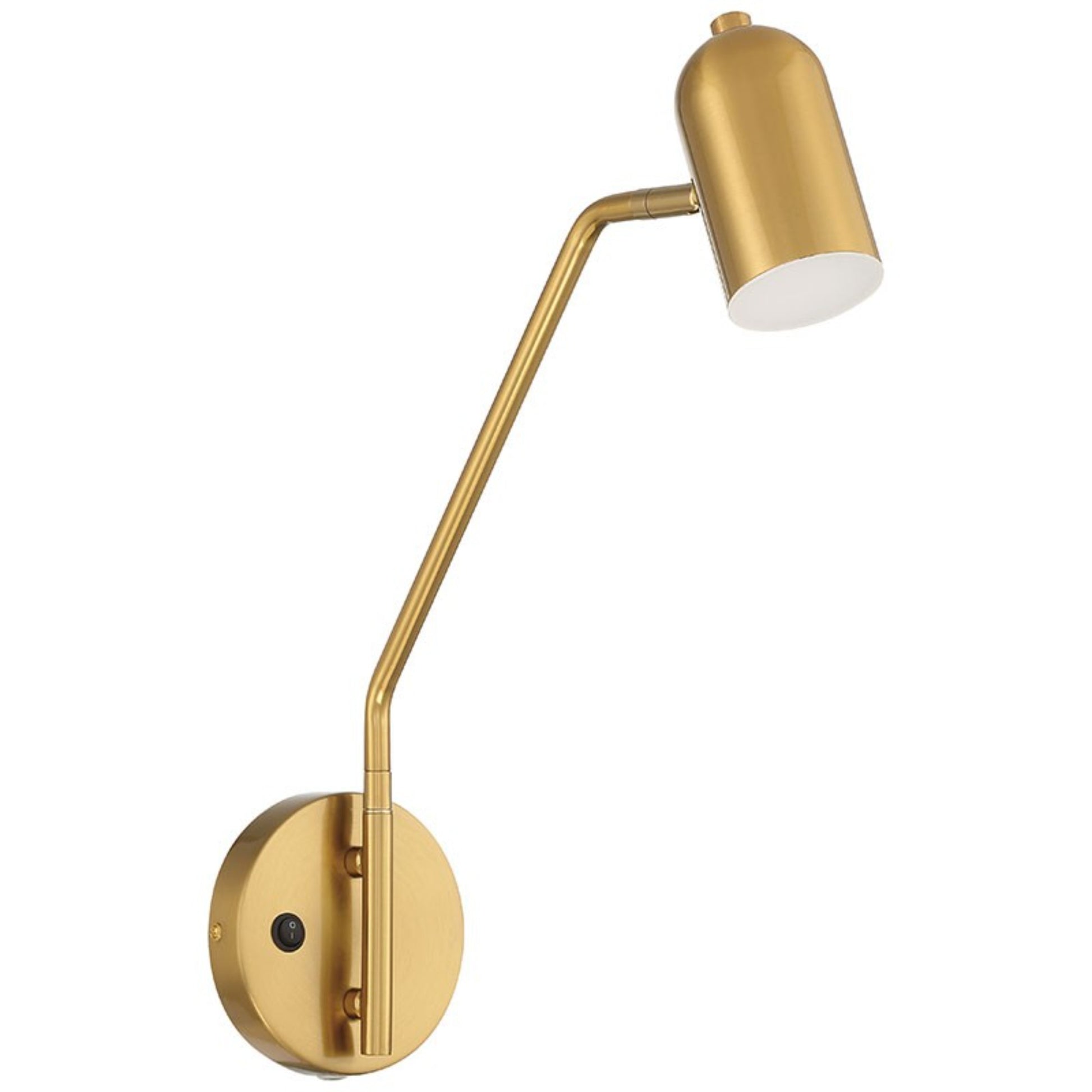 Lizbo 16" LED Reading Light, Antique Brushed Brass Finish - Bees Lighting