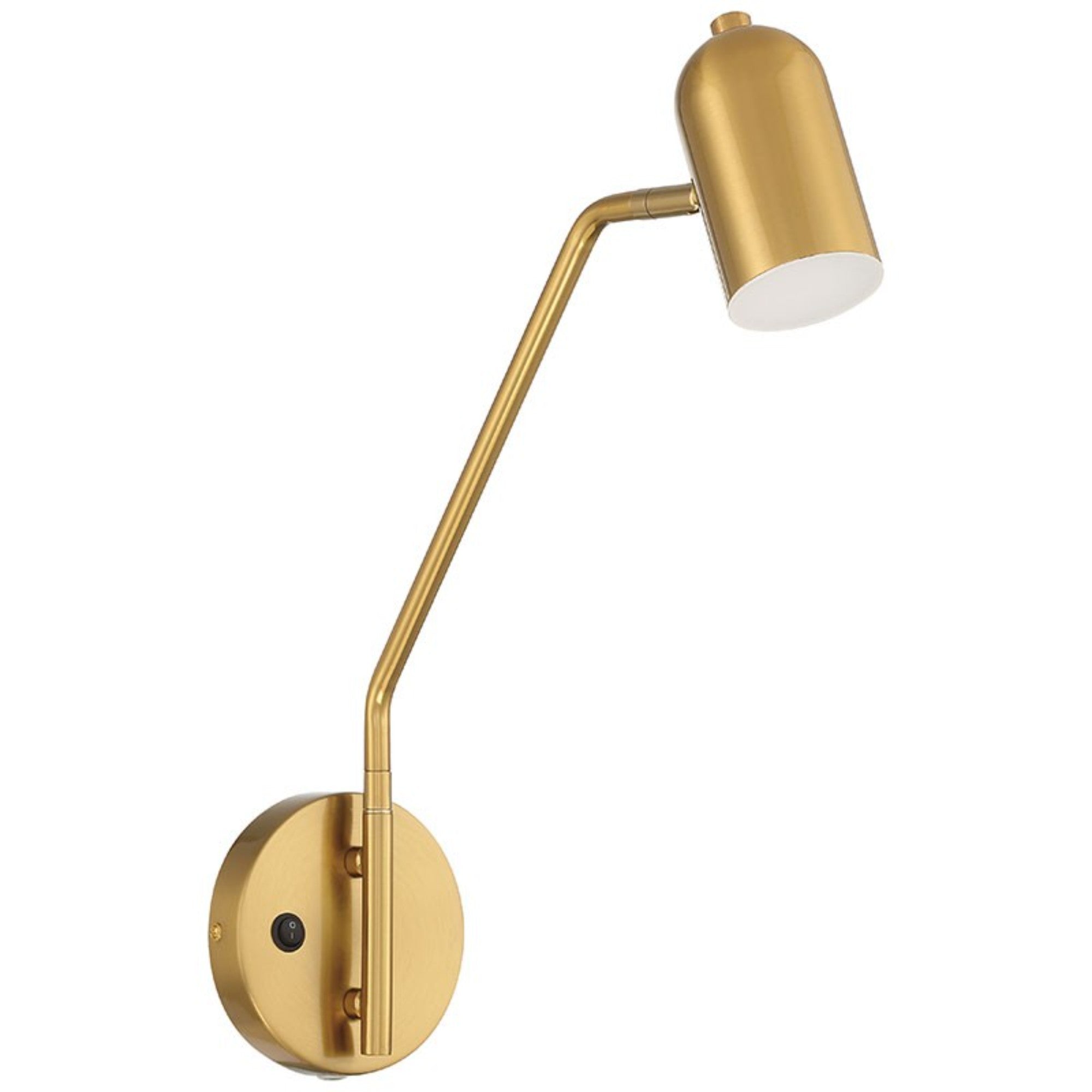 Lizbo 16" LED Reading Light, Antique Brushed Brass Finish - Bees Lighting