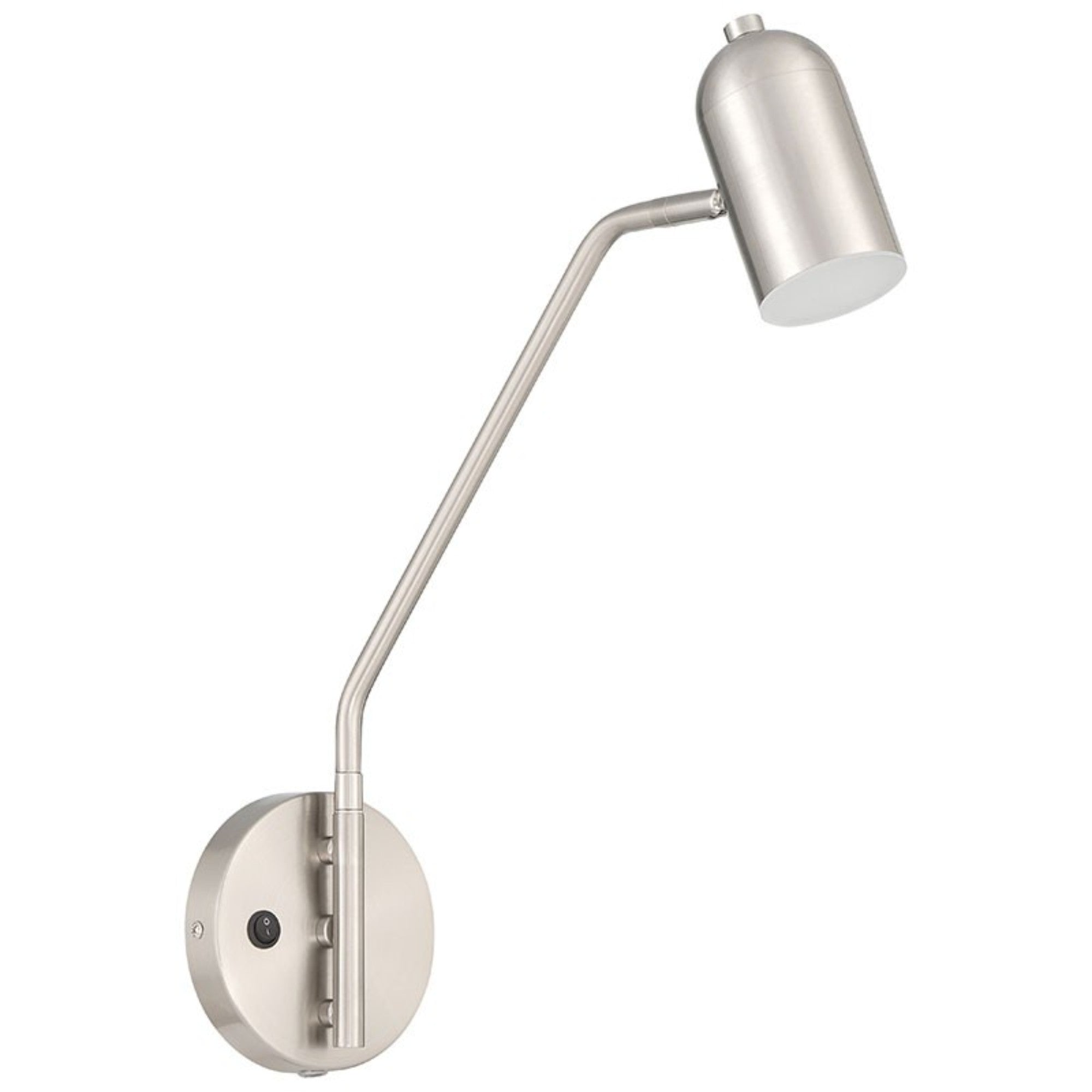 Lizbo 16" LED Reading Light, Brushed Steel Finish - Bees Lighting