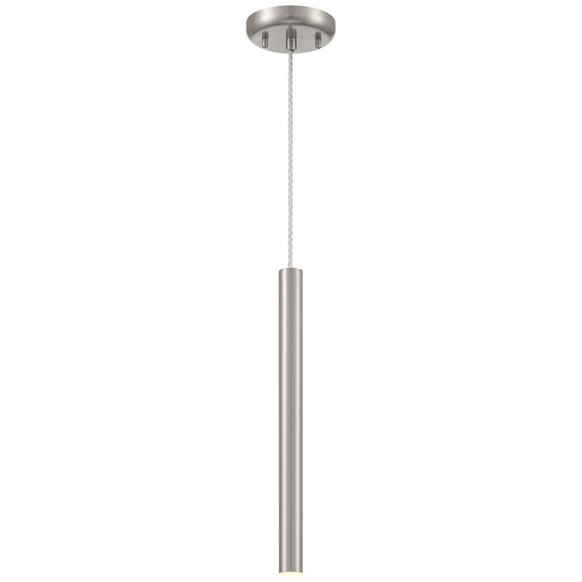 Pipeline 16" LED Pendant, Brushed Steel Finish - Bees Lighting