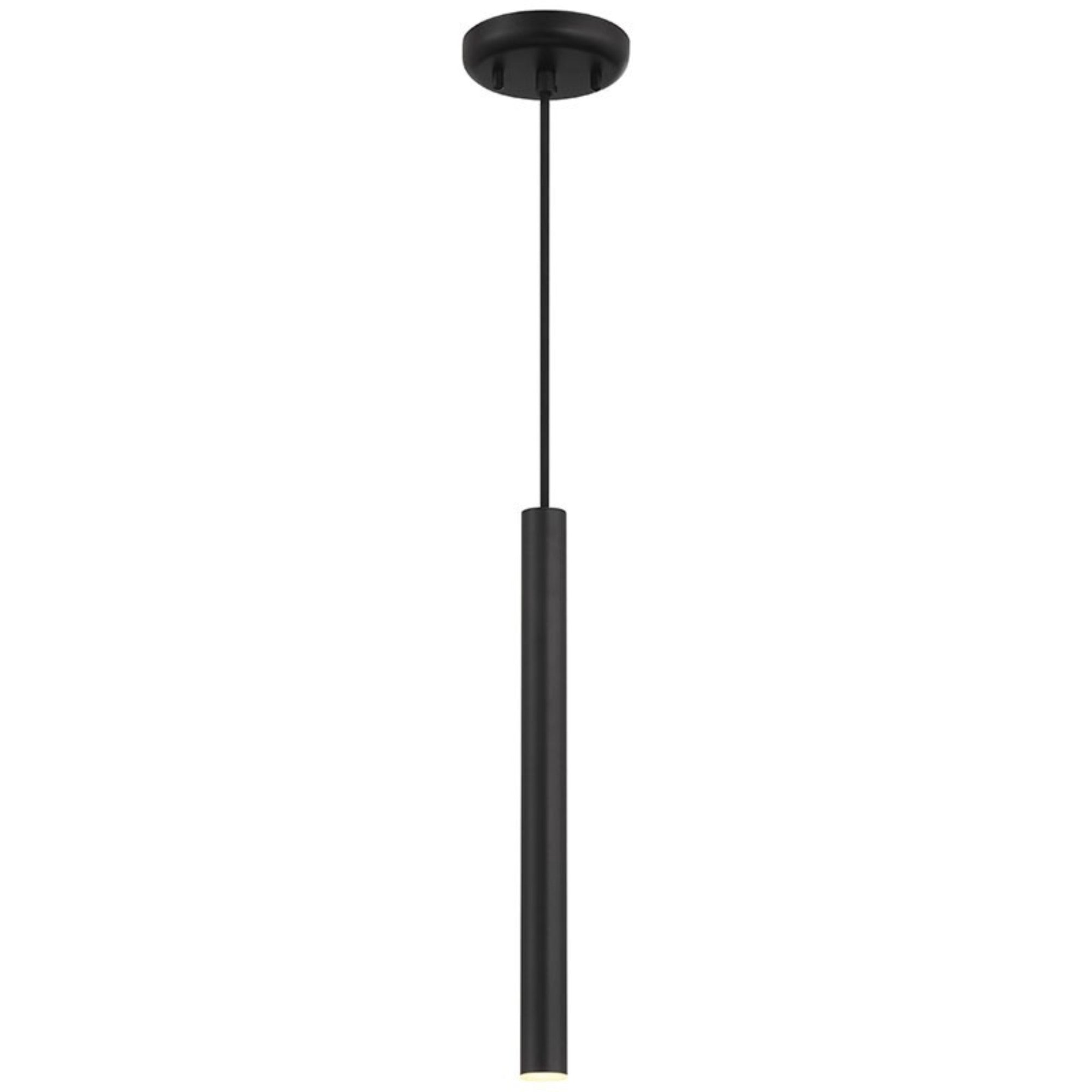 Pipeline 16" LED Pendant, Matte Black Finish