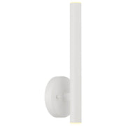 Pipeline 14" LED Wall Sconce, Matte White Finish - Bees Lighting